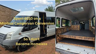Minibus to Campervan under £150 #vanlife #campervan #offgridliving #offgridlife #campervanconversion