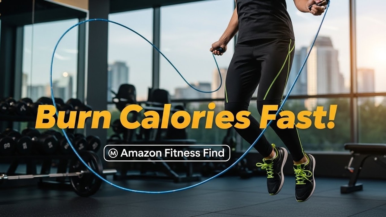 Adjustable Weighted Jump Rope for Intense Cardio & Strength Training Workouts