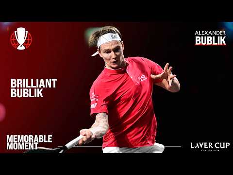 Incredible Touch From Alexander Bublik! | Laver Cup 2026