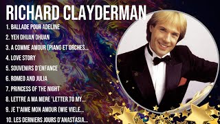 Richard Clayderman 2024 MIX ~ Top 10 Best Songs ~ Greatest Hits of Piano