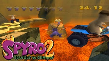 Spyro 2: Gateway to Glimmer (PS1) 100% - Part 34 - Canyon Speedway