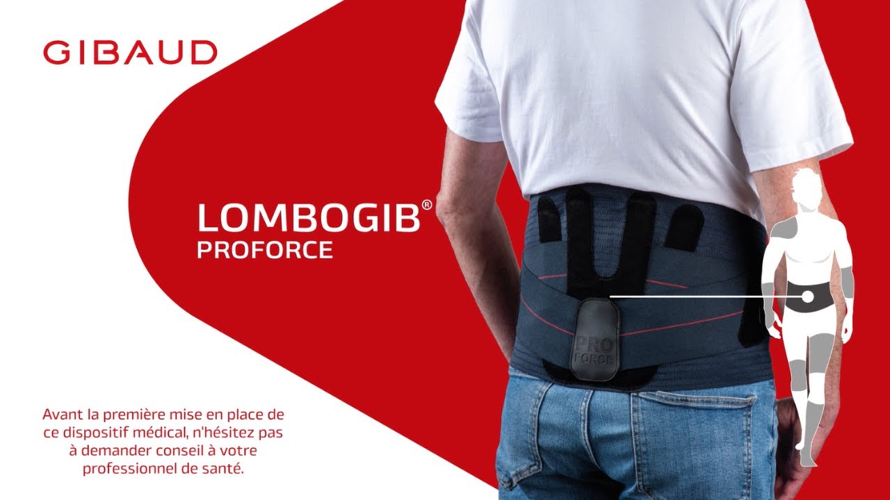Ceinture lombaire Gibaud Lombogib Double Action