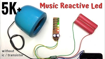 How to make Music Reactive Led without Ic or transistor(VU meter )#diy #dj #reactive