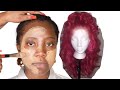 A BRIDE 👰‍♀️ BRIDAL HAIR AND MAKEUP TRANSFORMATION 💄 WEDDING MAKEUP AND HAIR FOR BLACK WOMEN