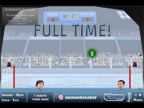 Sports Heads Ice Hockey Gameplay - YouTube