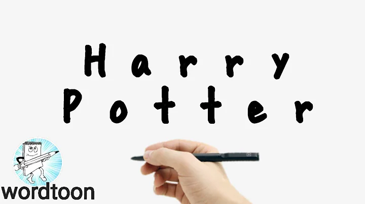 How to turn words HARRY POTTER into cartoon | Very Easy learn  how to draw wordtoon