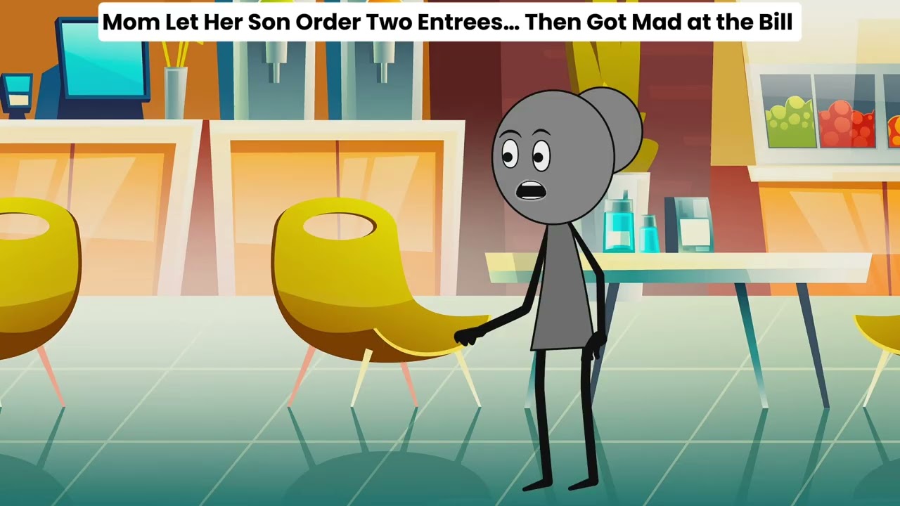 Мама разрешила сыну заказать два блюда… а потом рассердилась на счёт 😳