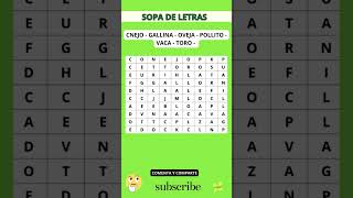 SOPA De LETRAS /Juegos para ADULTO MAYOR / Cogni Quiz / Niveles: FACIL, MEDIO, DIFICIL screenshot 3