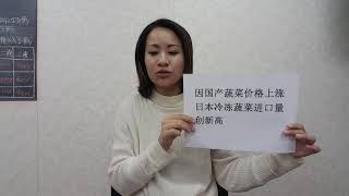 国産野菜高騰を受け、冷凍野菜輸入量が過去最高