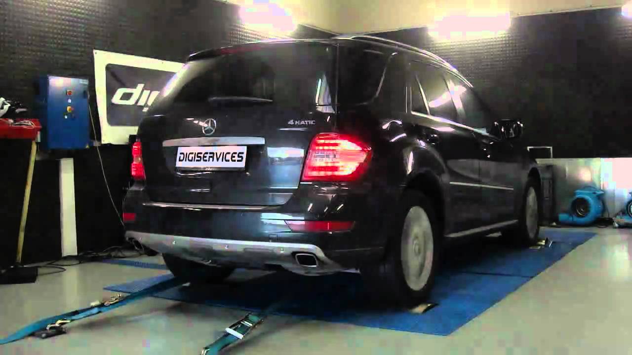 Reprogrammation moteur Mercedes ML 450 cdi 306cv @ 364cv Dyno Digiservices
