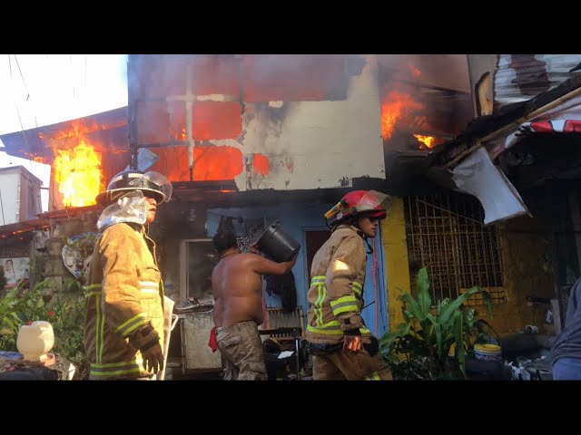 Fire alarm at Sampaguita St., Barangay Apolonio Samson, Quezon City. | 1st alarm | 01/23/23