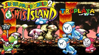 Super Mario World 2: Yoshi's Island Part 47: 6-2 The Cave Of The Bandits!!!! 100% (720p)