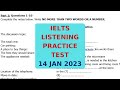 IELTS LISTENING PRACTICE TEST 14 JAN 2023