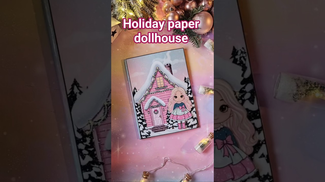 Holiday paper dollhouse 🎄 