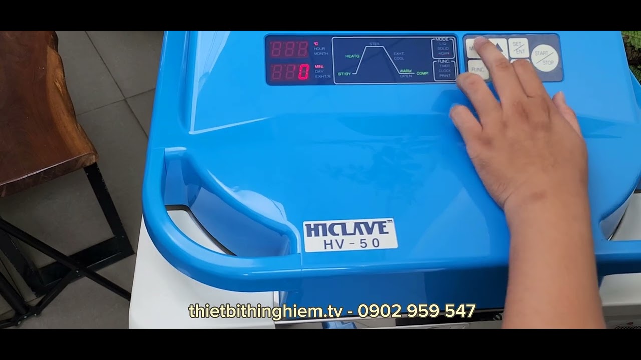 Hướng dẫn sử dụng Nồi hấp tiệt trùng HV-50 Hirayama (Nhật Bản)