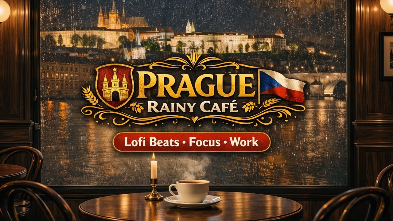 Prague Rainy Café ☕ Lofi Hip Hop for Focus & Studying