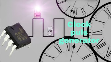 clock pulse generator/ Time delay on off switch with 555 ic #555icproject
