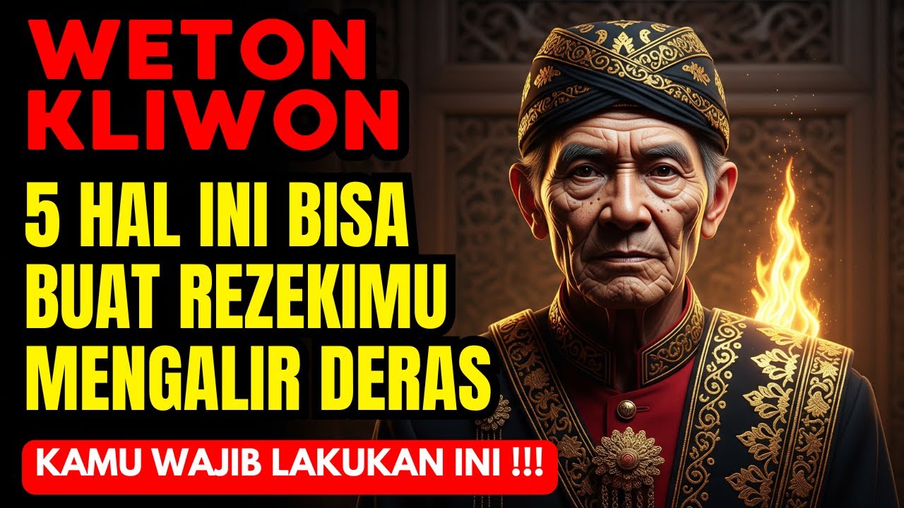 ASTAGA! Rezeki Weton Kliwon Bisa Mengalir Deras Jika Melakukan 5 Hal Ini!