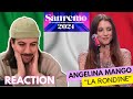  reaction angelina mango  la rondine sanremo 2024 subtld  serata cover  italy eurovision 2024