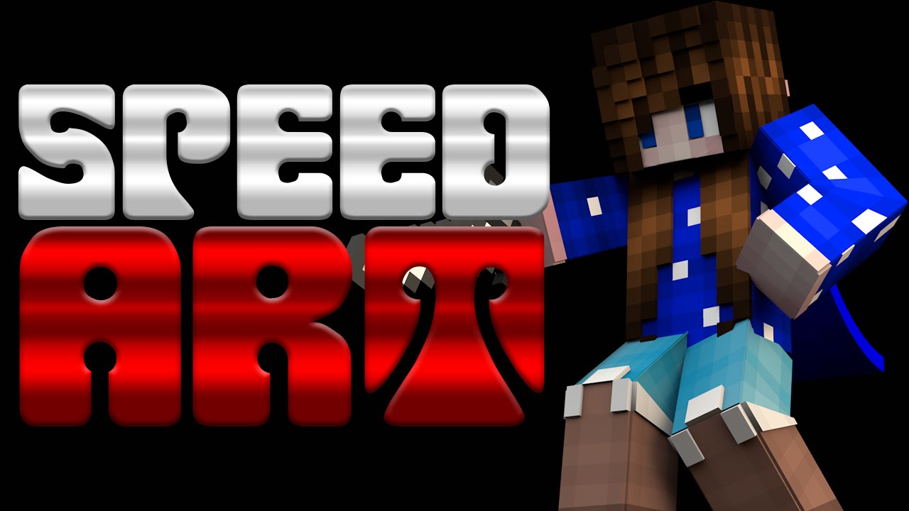 Minecraft Speed art | Cheerio Graphics - YouTube