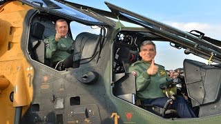 Cumhurbaşkanı Gül, T-129 helikopteri hizmete alma törenine katıldı-10.06.2014