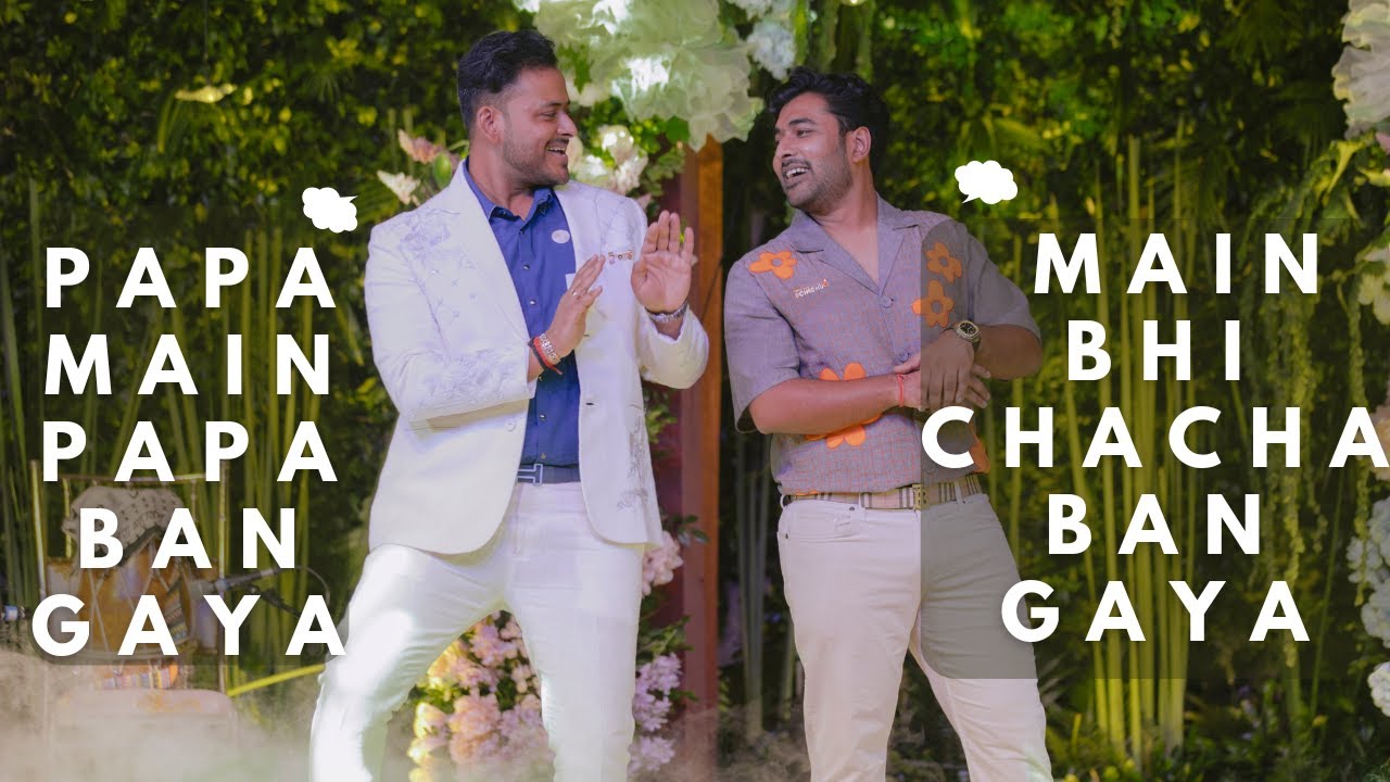 Papa & Chacha Performing for Veda 🍼👶🏻🐣💖 - YouTube