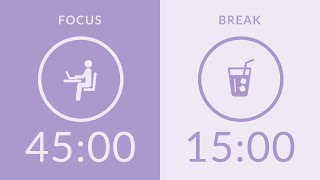 45/15 No Music Pomodoro Timer ⏰ for Deep Focus | 4-Hour Study with Me 🍅
