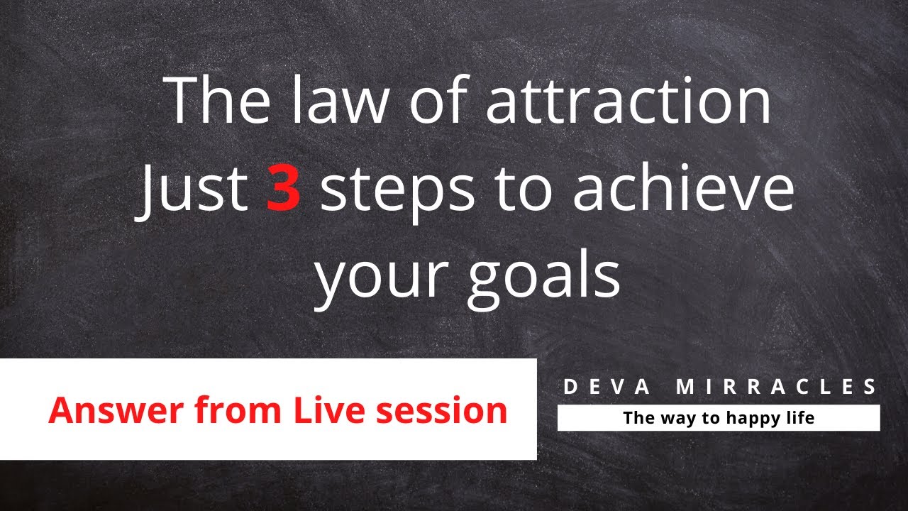 3 steps to achieve goals using the law of attraction in Tamil | Deva Mirracles