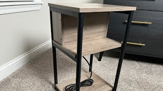 Assembly Video For Vasagle Side Table With Charging Station