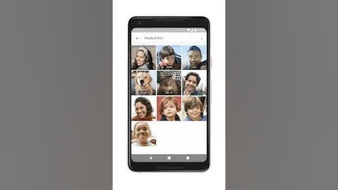 Google Photos face grouping