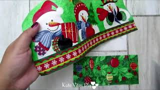 DIY Decoração de Natal - Pote de vidro decorado com tema Natalino - Faça você mesmo por Kate Vitor