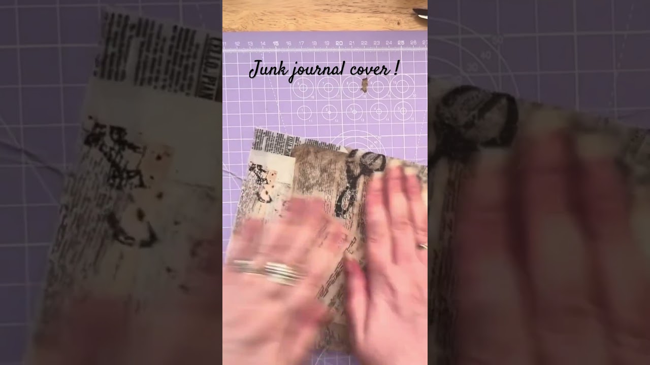 Making a Junk journal cover 
