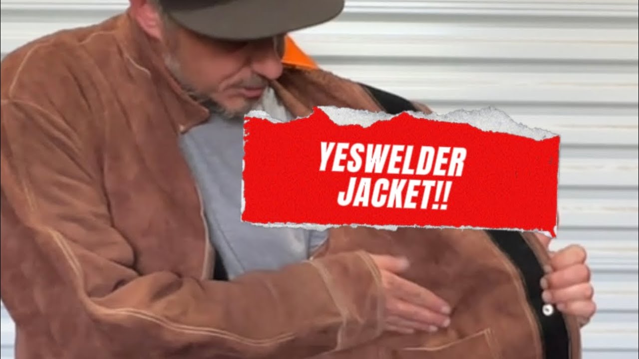 YESWELDER’s cowhide welding jacket is double stitched with Kevlar and is a great durable jacket.