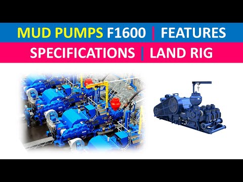 Mud Pumps F1600 Features and Specifications for Land Drilling Rig