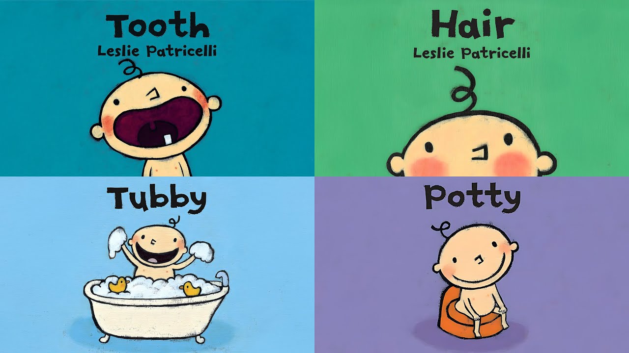 4 Leslie Patricelli Books | Routines Compilation | Tooth, Hair, Tubby, Potty | Hoots and Tales