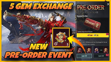 🔥NEW PRE-ORDER EVENT IS HERE | 5 gem exchange trick | free uc trick new event trick | #bgmi #pubg