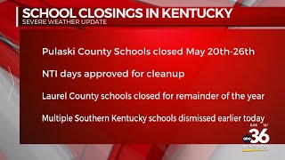 School closings due to storms in Kentucky
