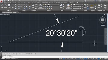AutoCAD Rotate in Degrees Minutes Seconds