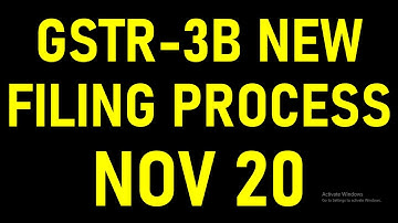 GSTR3B NEW FILING PROCESS WITH NEW CHANGES|GSTR3B FILING FOR NOVEMBER 20