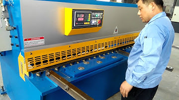 QC12K-4x2500  Pendulum hydraulic shearing machine with MD11 system.