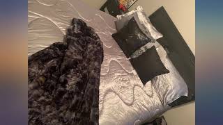 Bedsure Faux Fur Throw Blanket for Couch - Black Fuzzy Plush Fluffy Soft Sherpa review