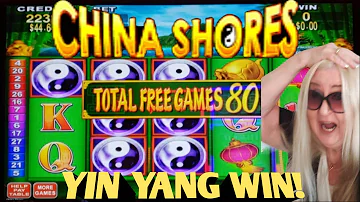 CHINA SHORES SLOT MACHINE Yin Yang WIN Talking Stick Resort Slots Konami Gambling Slotmachine