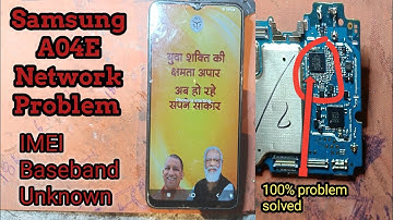 Samsung A04e Network Problem | Imei Baseband unknown #samsung #baseband #imeinull