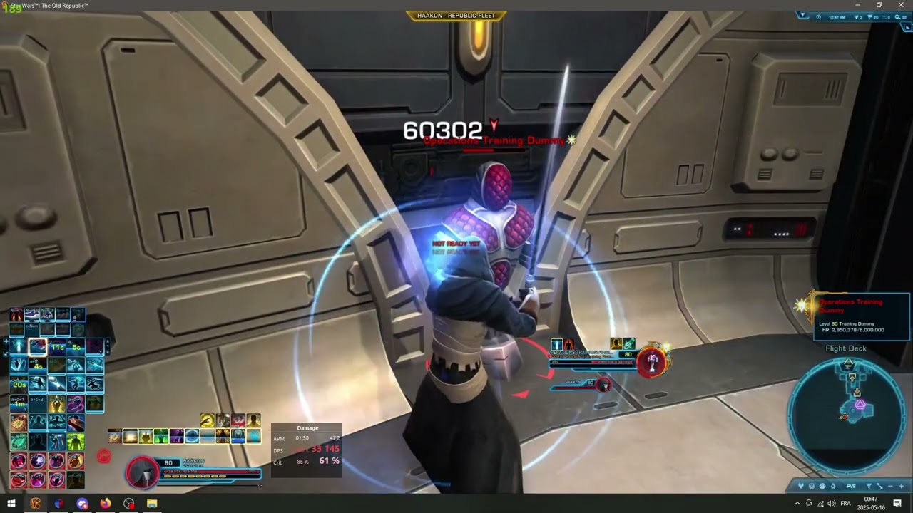SWTOR 7.6 - Dummy Parse, 6 millions HP, 33.5k DPS - Guardian Focus