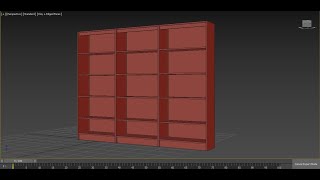 Creating a bookshelf simply in 3DsMax
