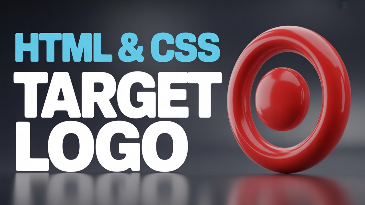 Make the Target Logo from Scratch | HTML & CSS - YouTube