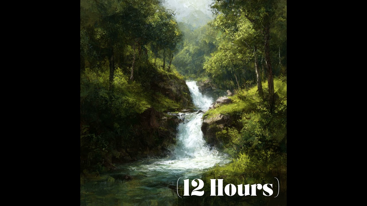 Waterfall Sounds for Sleep 💧 Powerful Roaring Cascade | Sleep Sound (12 Hours)