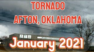 Tornado in Afton, Oklahoma! January 30, 2021