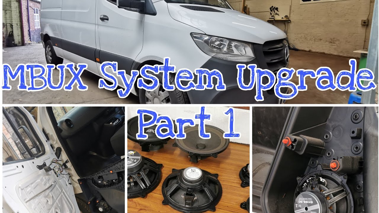 2019 Mercedes Sprinter MBUX Factory Sound System Upgrade Speaker Upgrade and Doorcard Removal Part 1