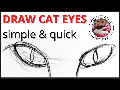 Video: How To Draw Cat Eyes